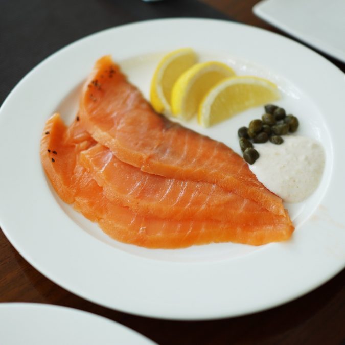 Le saumon fum&eacute; maison et le magret de canard fum&eacute; maison au restaurant Zum Sauwadala &agrave; Mulhouse Wittenheim